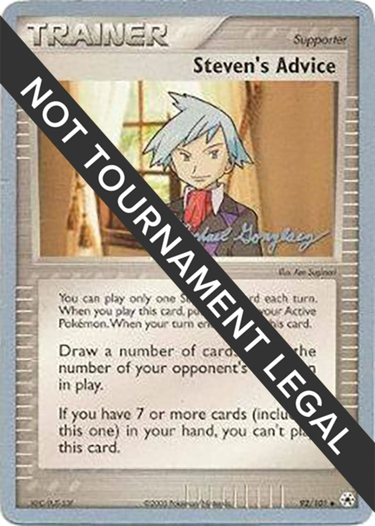 Image for Steven's Advice - 2005 (Michael Gonzalez) (92/101) (WCD) - Pokemon