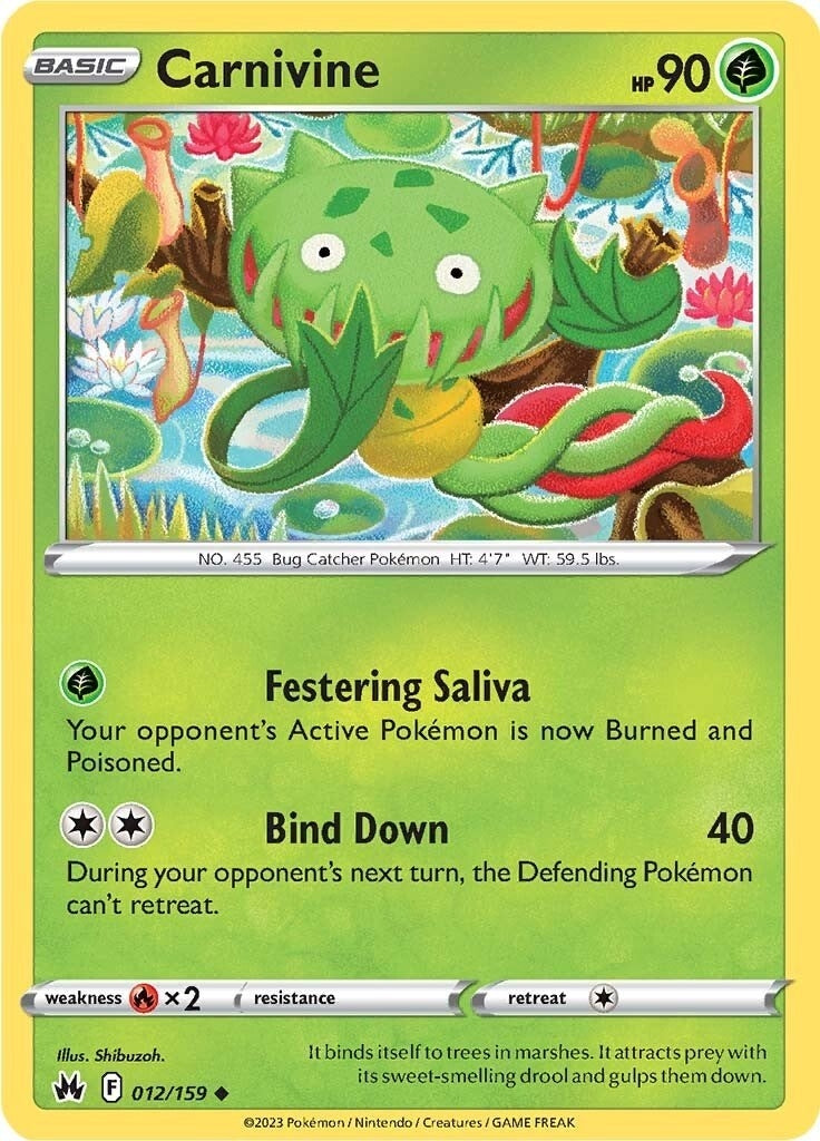 Image for Carnivine (012/159) (CRZ) - Pokemon