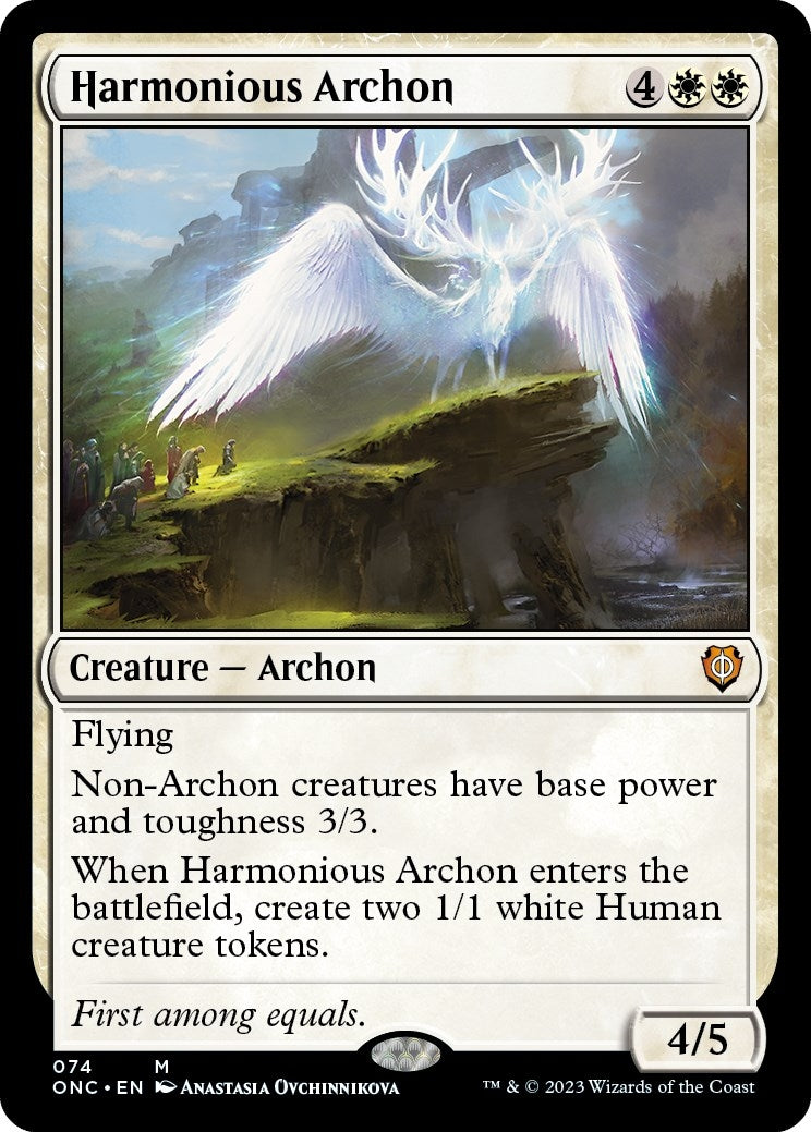 Image for Harmonious Archon (74) (Phyrexia: All Will Be One) - Magic: The Gathering