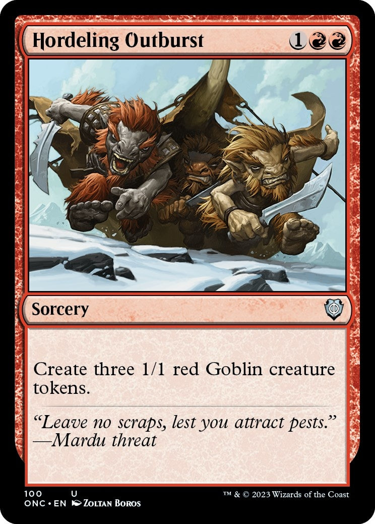 Image for Hordeling Outburst (100) (Phyrexia: All Will Be One) - Magic: The Gathering