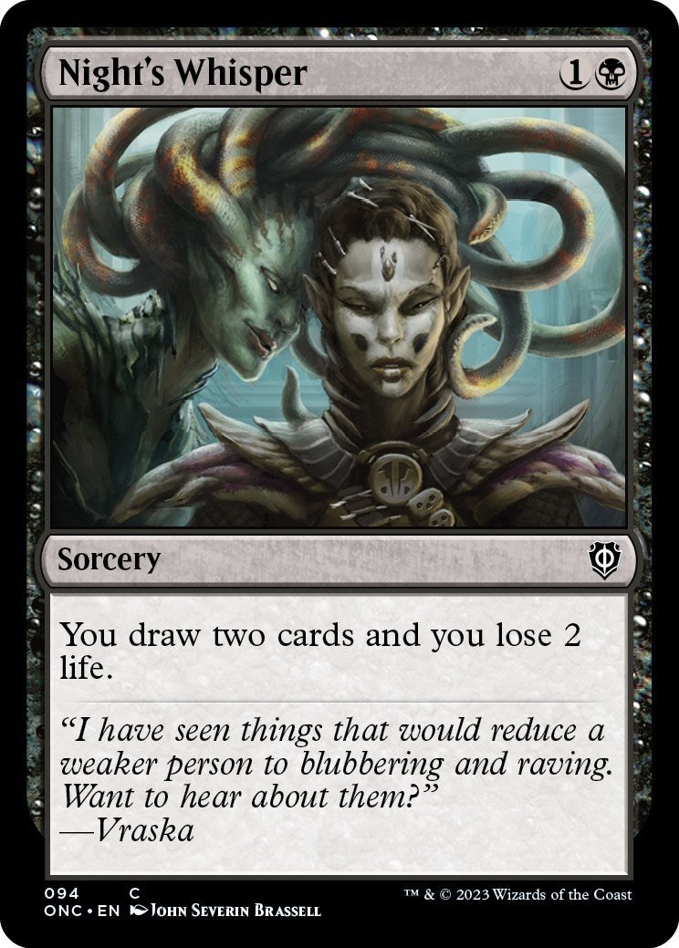 Image for Night's Whisper (94) (Phyrexia: All Will Be One) - Magic: The Gathering