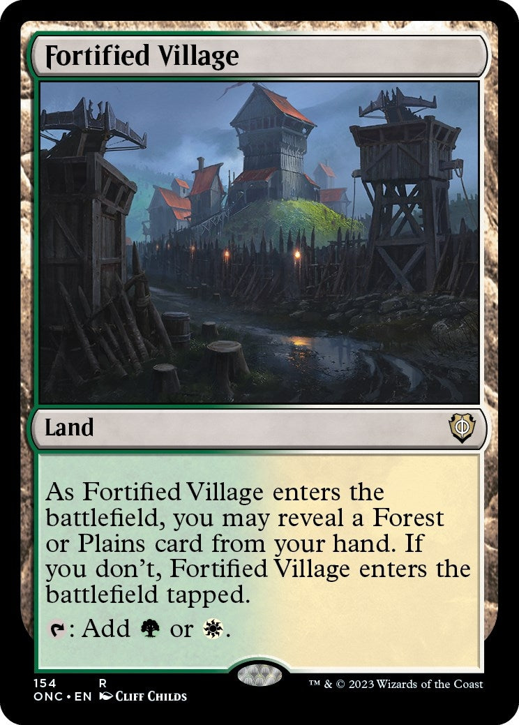 Image for Fortified Village (154) (Phyrexia: All Will Be One) - Magic: The Gathering