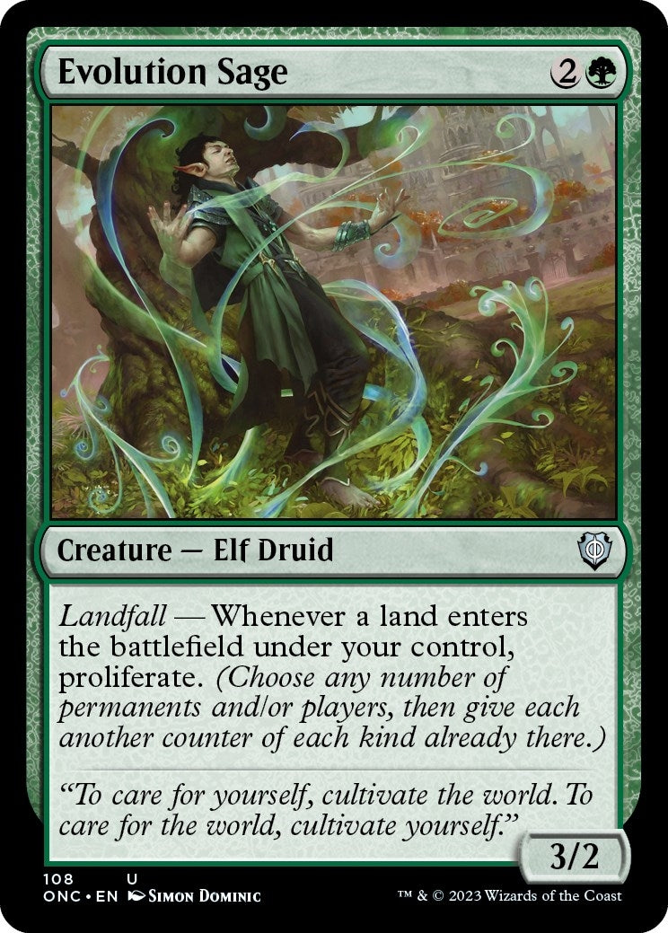 Image for Evolution Sage (108) (Phyrexia: All Will Be One) - Magic: The Gathering