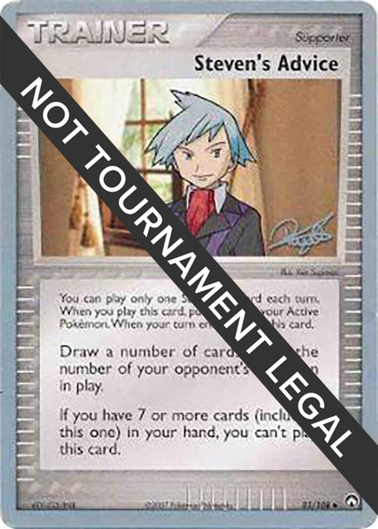 Image for Steven's Advice - 2008 (Paul Atanassov) (83/108) (WCD) - Pokemon