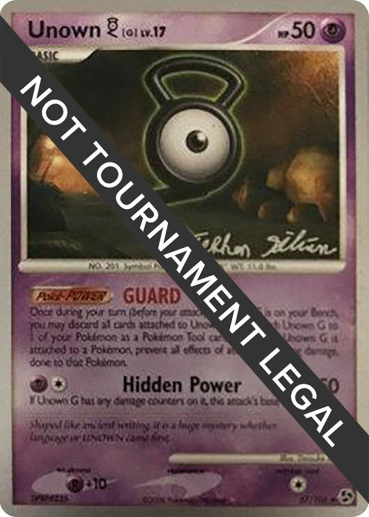 Image for Unown [G] - 2009 (Stephen Silvestro) (57/106) (WCD) - Pokemon