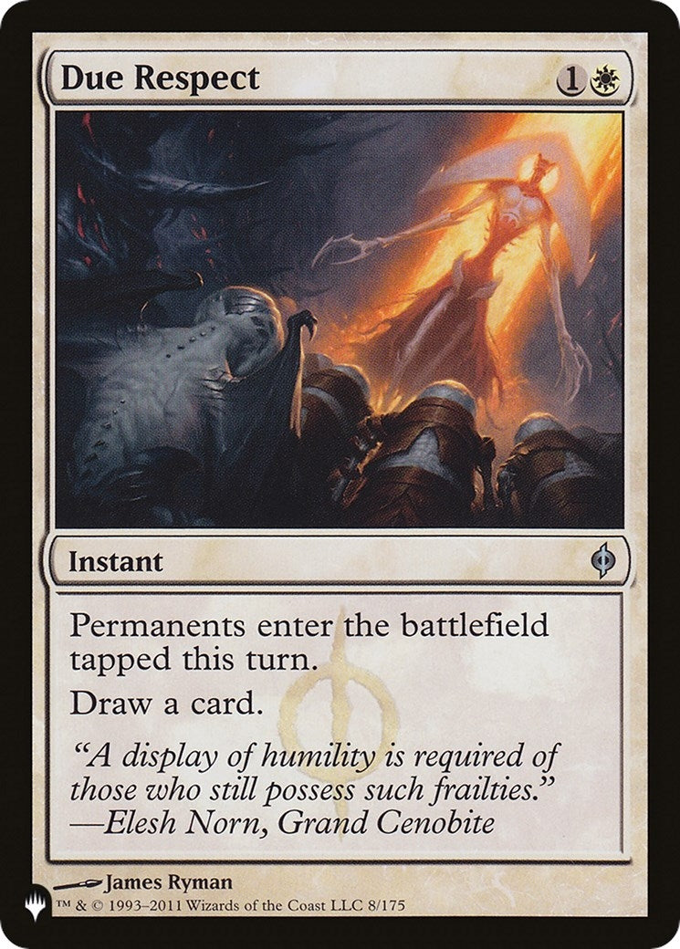 Image for Due Respect (8/175) (The List Reprints) - Magic: The Gathering