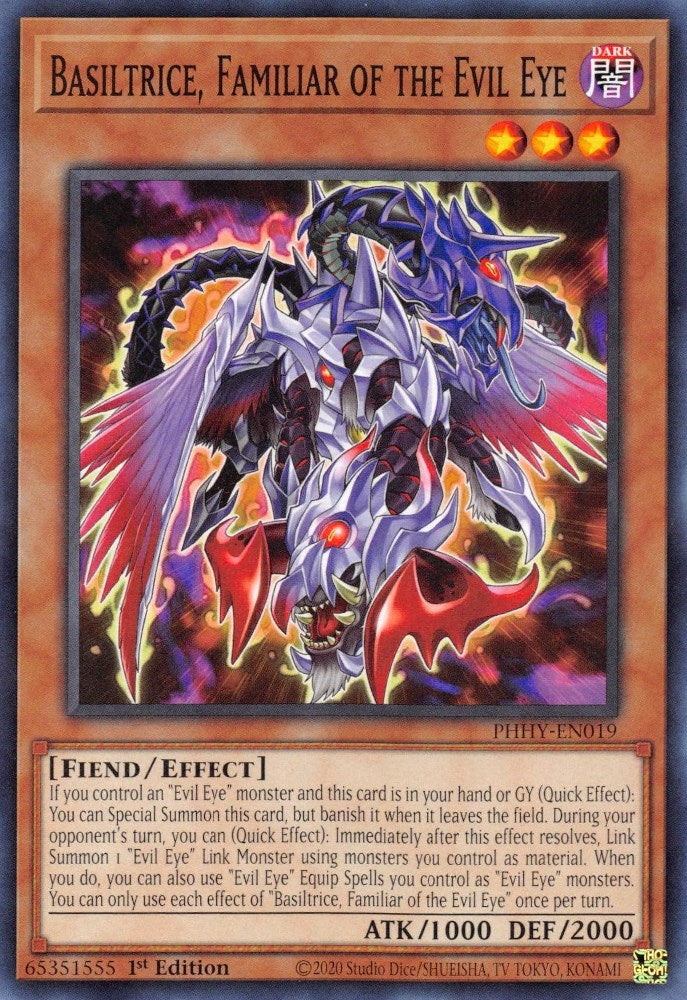 Image for Basiltrice, Familiar of the Evil Eye (PHHY-EN019) (PHHY) - YuGiOh