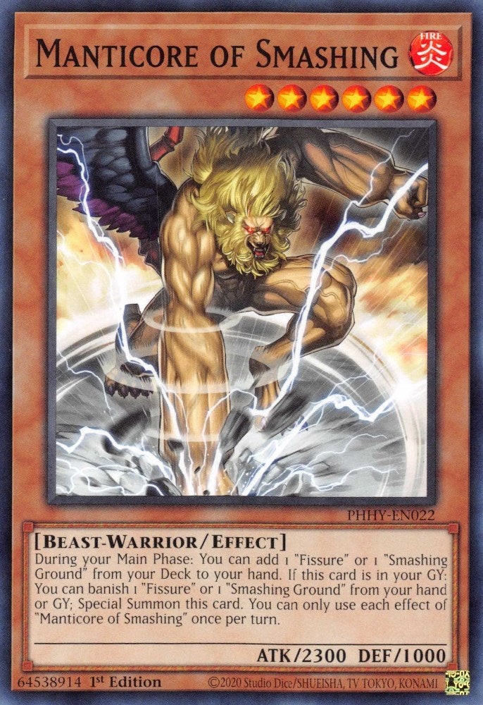 Image for Manticore of Smashing (PHHY-EN022) (PHHY) - YuGiOh