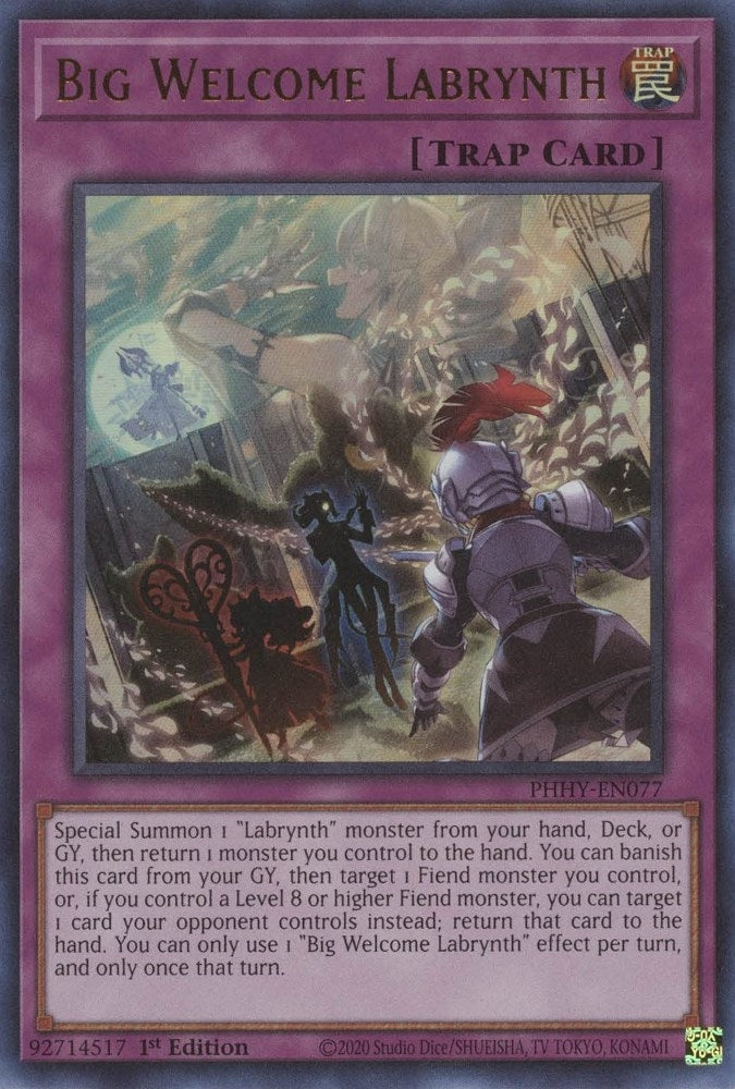 Image for Big Welcome Labrynth (PHHY-EN077) (PHHY) - YuGiOh