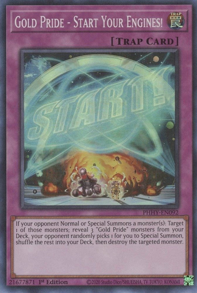 Image for Gold Pride - Start Your Engines! (PHHY-EN092) (PHHY) - YuGiOh