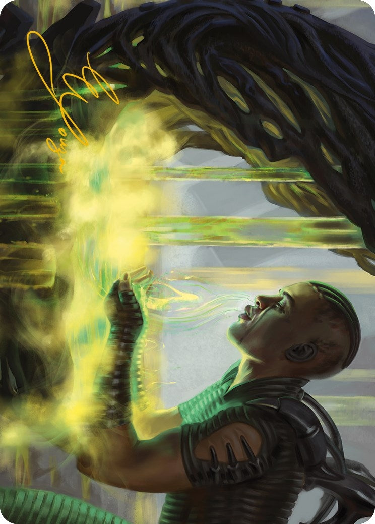 Image for Necrogen Communion Art Card (Gold-Stamped Signature) (21) (Phyrexia: All Will Be One) - Magic: The Gathering