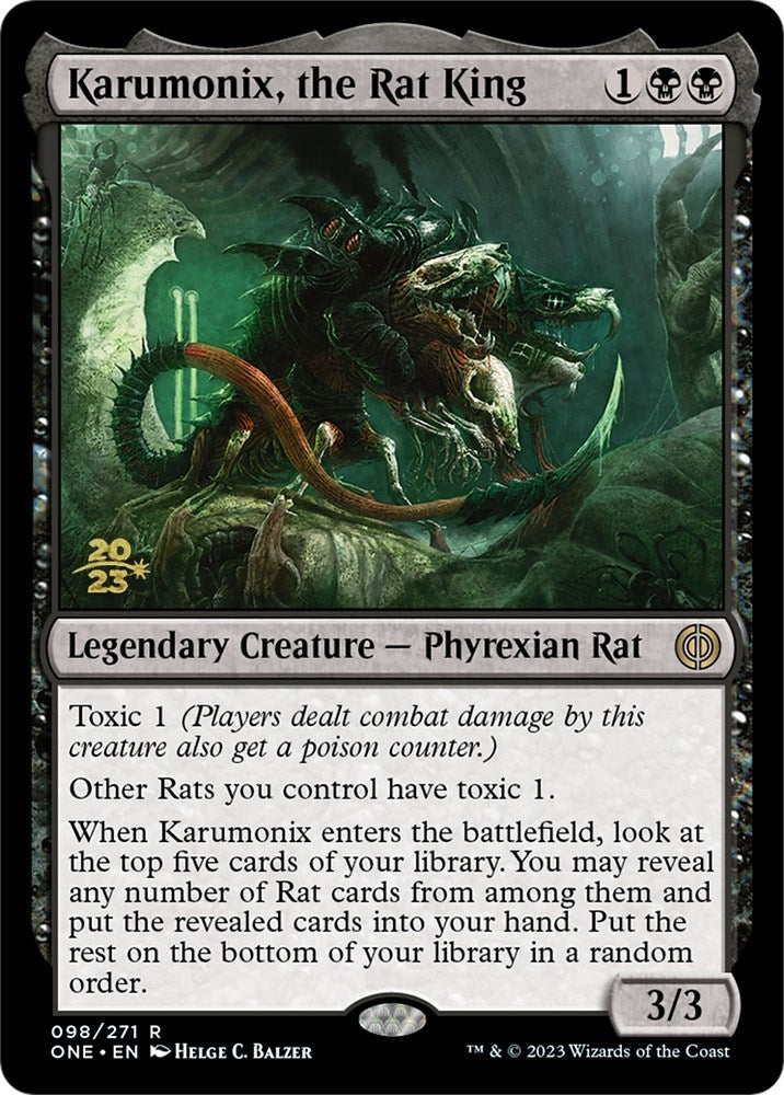 Image for Karumonix, the Rat King (98) (Prerelease Cards) - Magic: The Gathering
