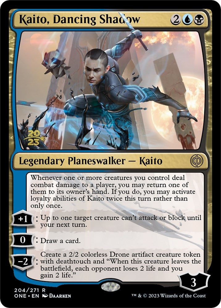 Image for Kaito, Dancing Shadow (204) (Prerelease Cards) - Magic: The Gathering