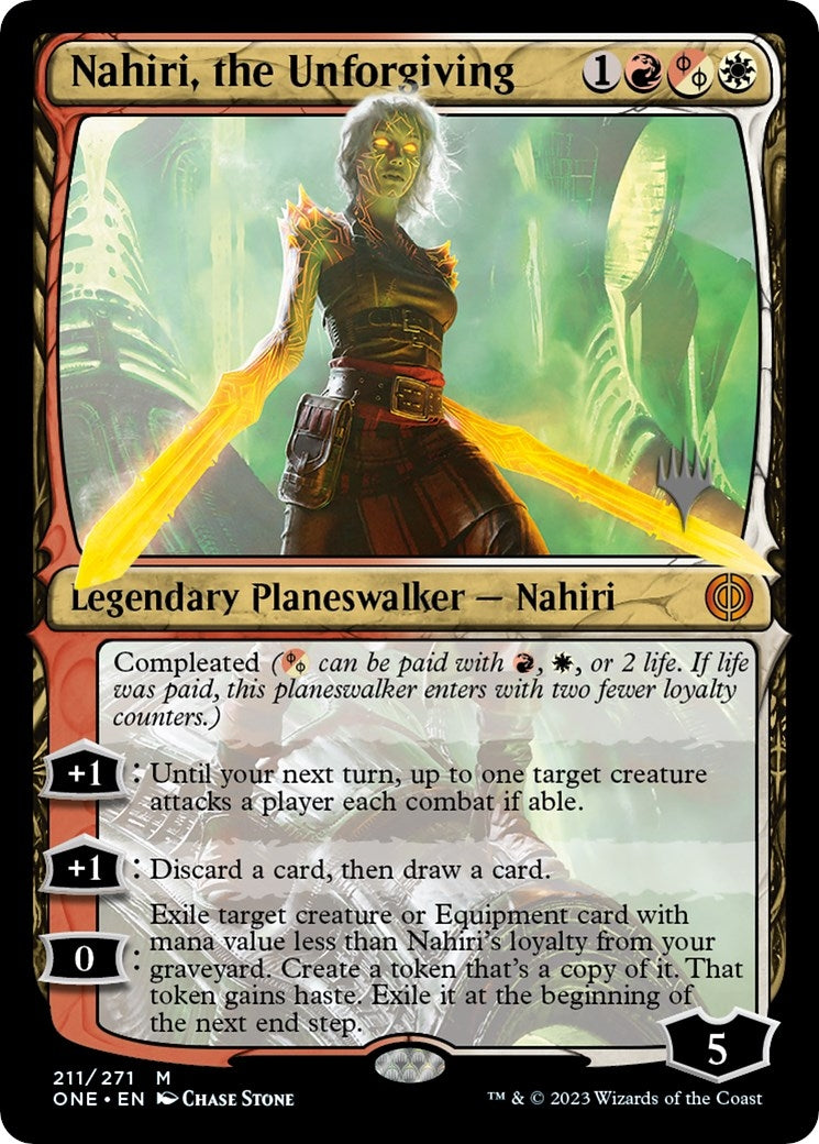 Image for Nahiri, the Unforgiving (211) (Phyrexia: All Will Be One) - Magic: The Gathering