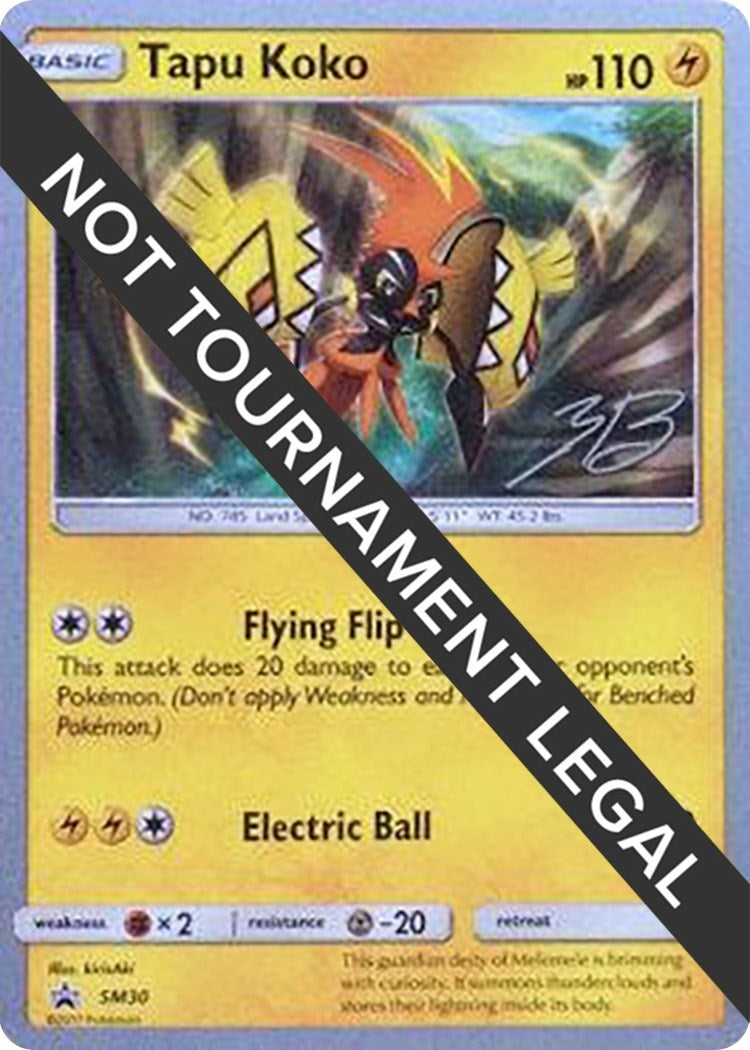 Image for Tapu Koko - 2017 (Zachary Bokhari) (SM30) (WCD) - Pokemon