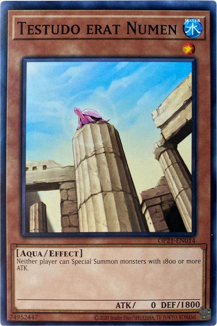 Image for Testudo erat Numen (OP21-EN014) (OP21) - YuGiOh