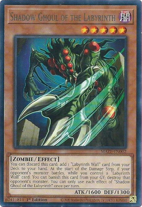 Image for Shadow Ghoul of the Labyrinth (MAZE-EN002) (MAZE) - YuGiOh