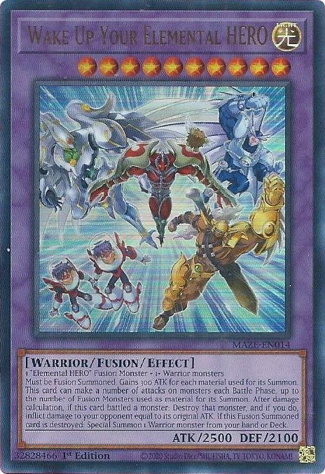 Image for Wake Up Your Elemental HERO (MAZE-EN014) (MAZE) - YuGiOh