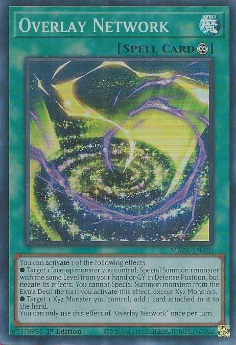 Image for Overlay Network (MAZE-EN020) (MAZE) - YuGiOh