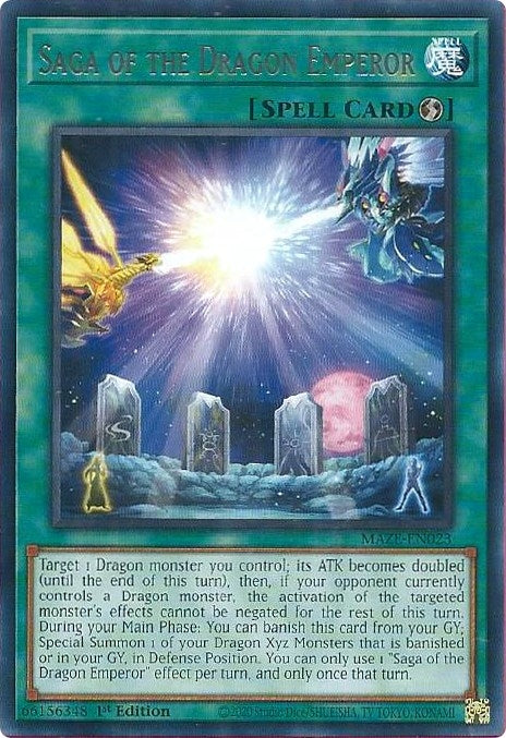 Image for Saga of the Dragon Emperor (MAZE-EN023) (MAZE) - YuGiOh