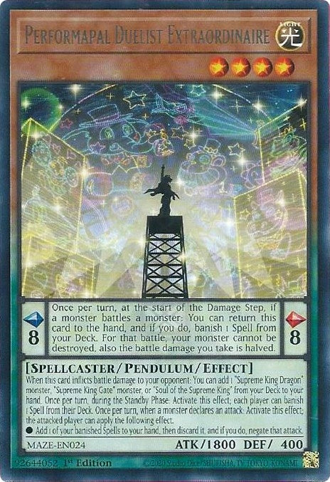 Image for Performapal Duelist Extraordinaire (MAZE-EN024) (MAZE) - YuGiOh