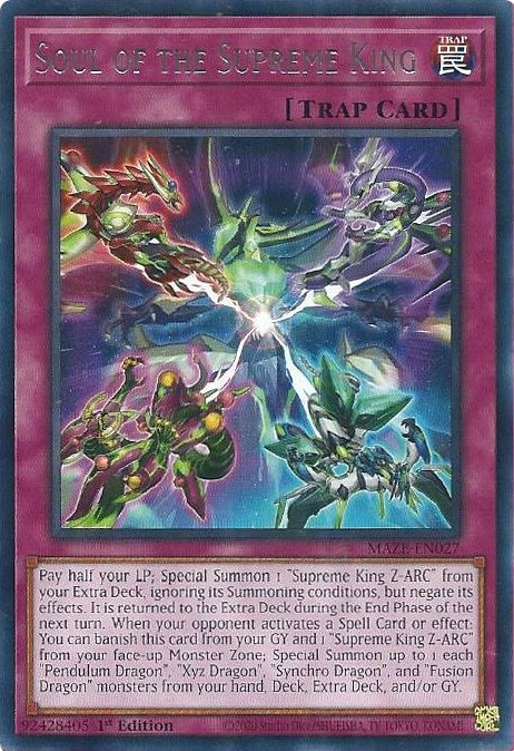 Image for Soul of the Supreme King (MAZE-EN027) (MAZE) - YuGiOh