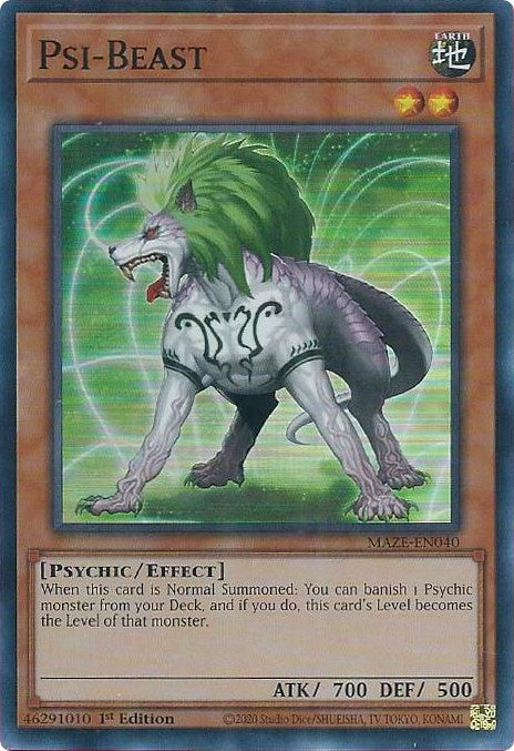 Image for Psi-Beast (MAZE-EN040) (MAZE) - YuGiOh