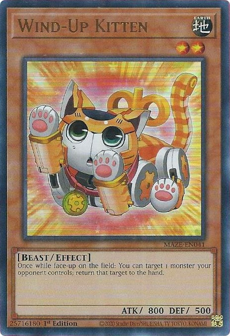 Image for Wind-Up Kitten (MAZE-EN041) (MAZE) - YuGiOh