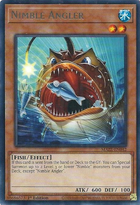 Image for Nimble Angler (MAZE-EN042) (MAZE) - YuGiOh