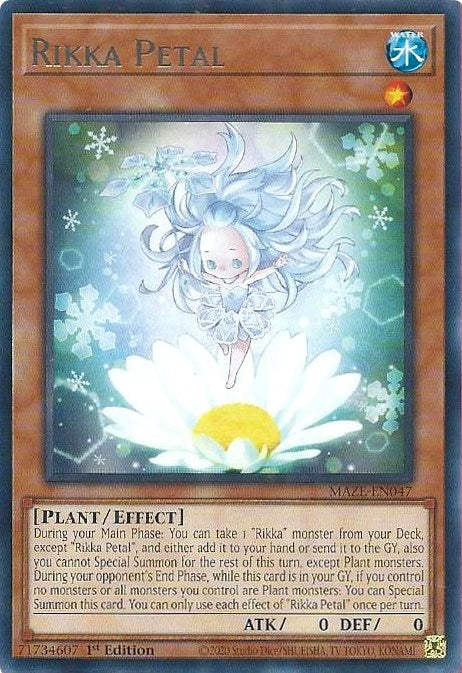 Image for Rikka Petal (MAZE-EN047) (MAZE) - YuGiOh