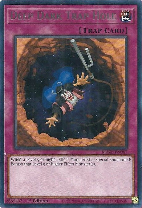 Image for Deep Dark Trap Hole (MAZE-EN067) (MAZE) - YuGiOh