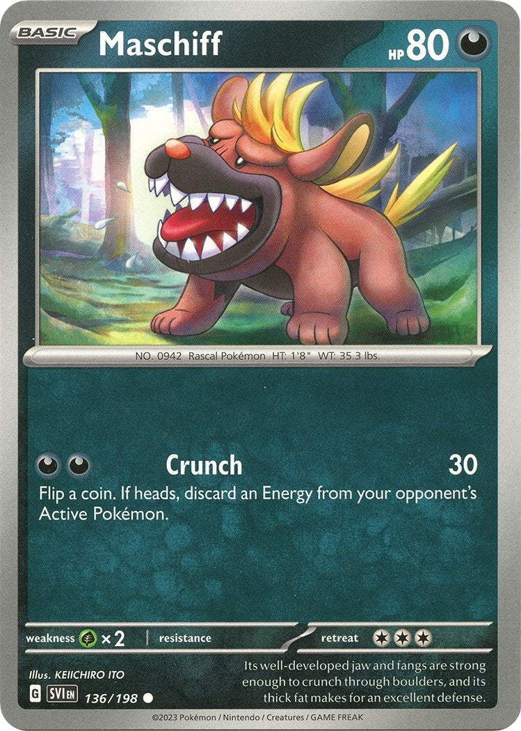 Image for Maschiff (136/198) (SVI) - Pokemon