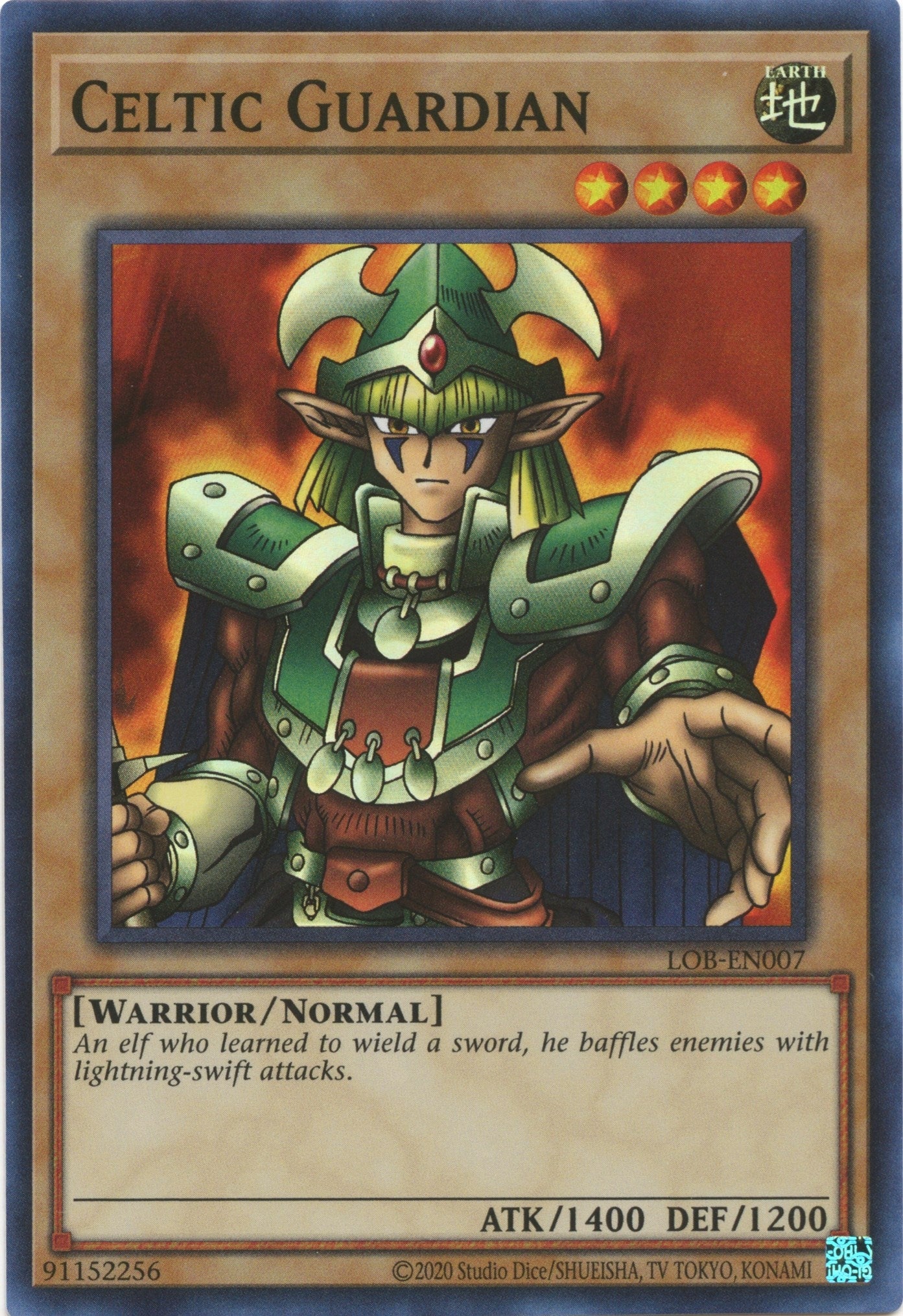 Image for Celtic Guardian (LOB-EN007) (Legend of Blue Eyes White Dragon (25th Anniversary Edition)) - YuGiOh