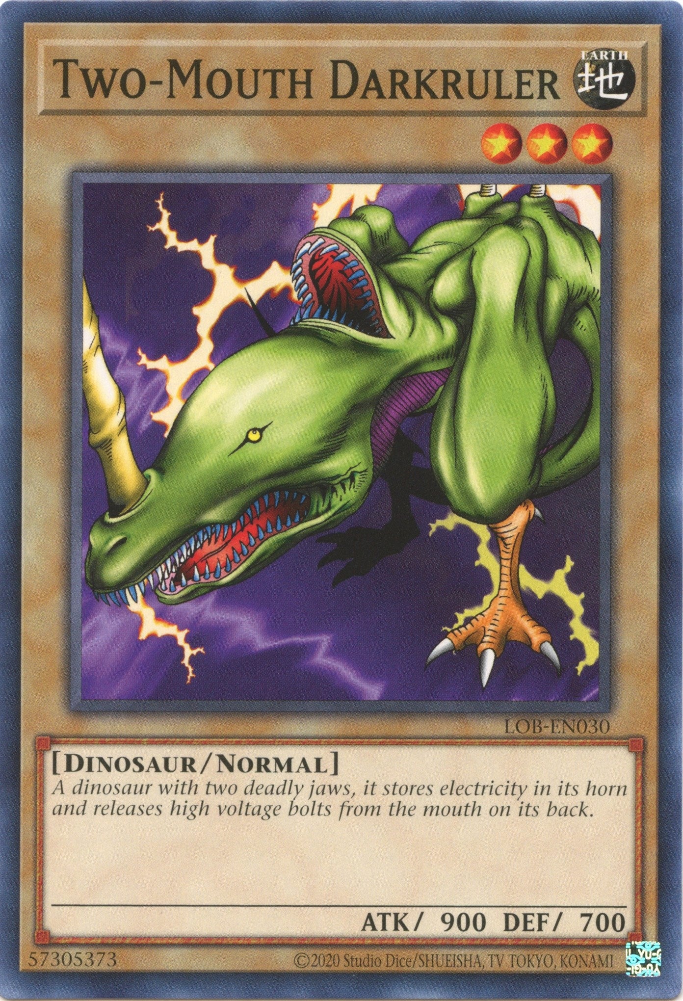 Image for Two-Mouth Darkruler (LOB-EN030) (Legend of Blue Eyes White Dragon (25th Anniversary Edition)) - YuGiOh