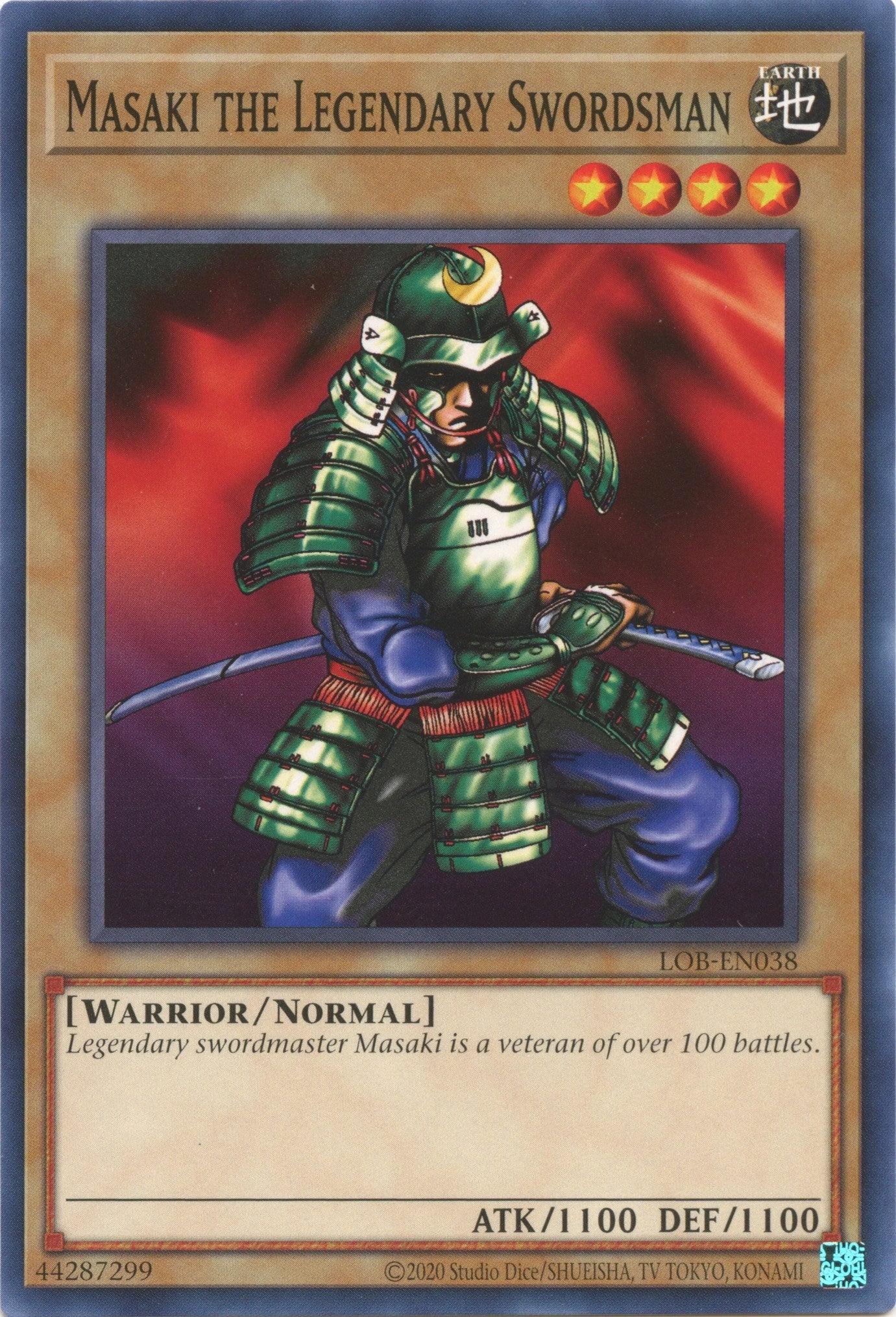 Image for Masaki the Legendary Swordsman (LOB-EN038) (Legend of Blue Eyes White Dragon (25th Anniversary Edition)) - YuGiOh