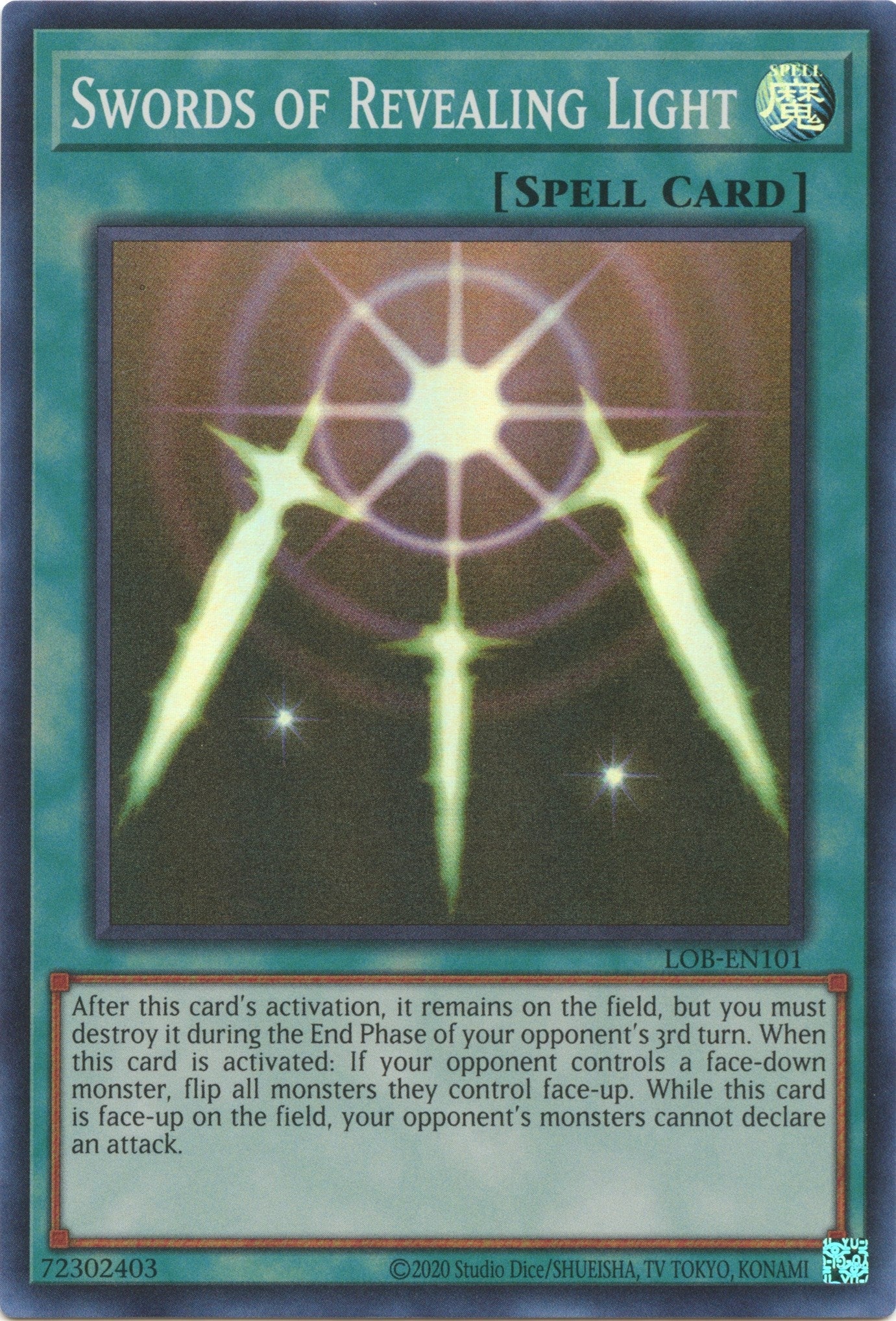 Image for Swords of Revealing Light (LOB-EN101) (LOB-EN) - YuGiOh