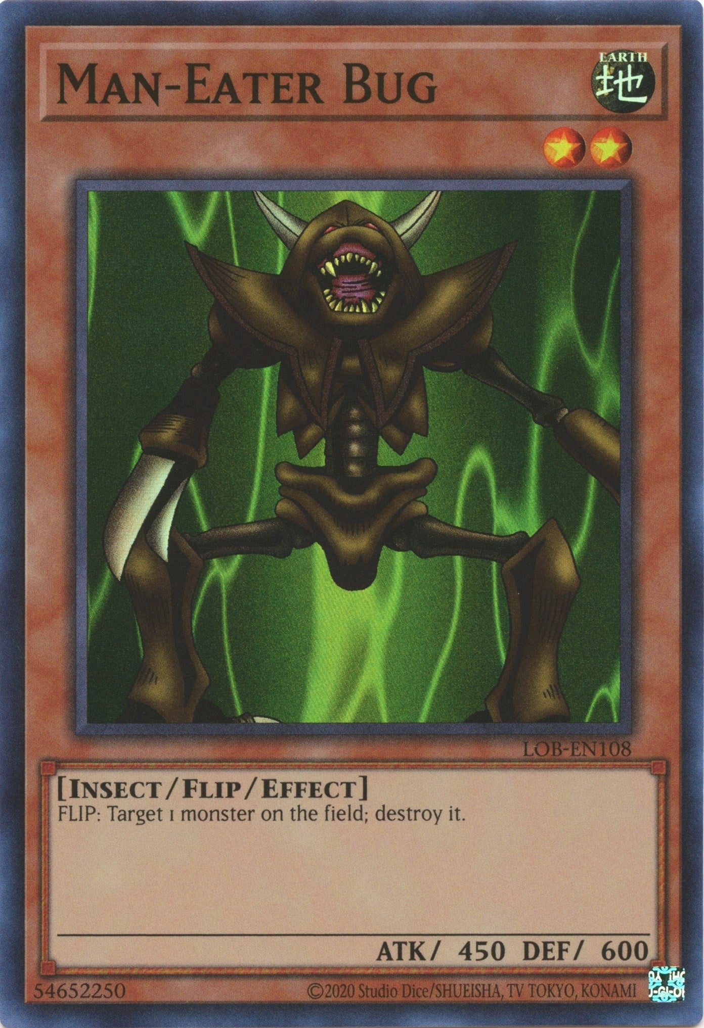 Image for Man-Eater Bug (LOB-EN108) (Legend of Blue Eyes White Dragon (25th Anniversary Edition)) - YuGiOh