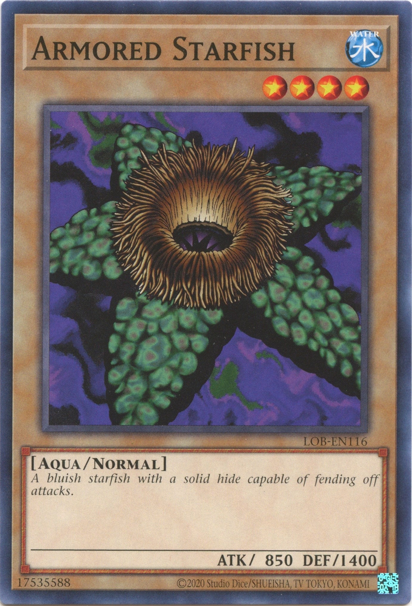 Image for Armored Starfish (LOB-EN116) (LOB-EN) - YuGiOh
