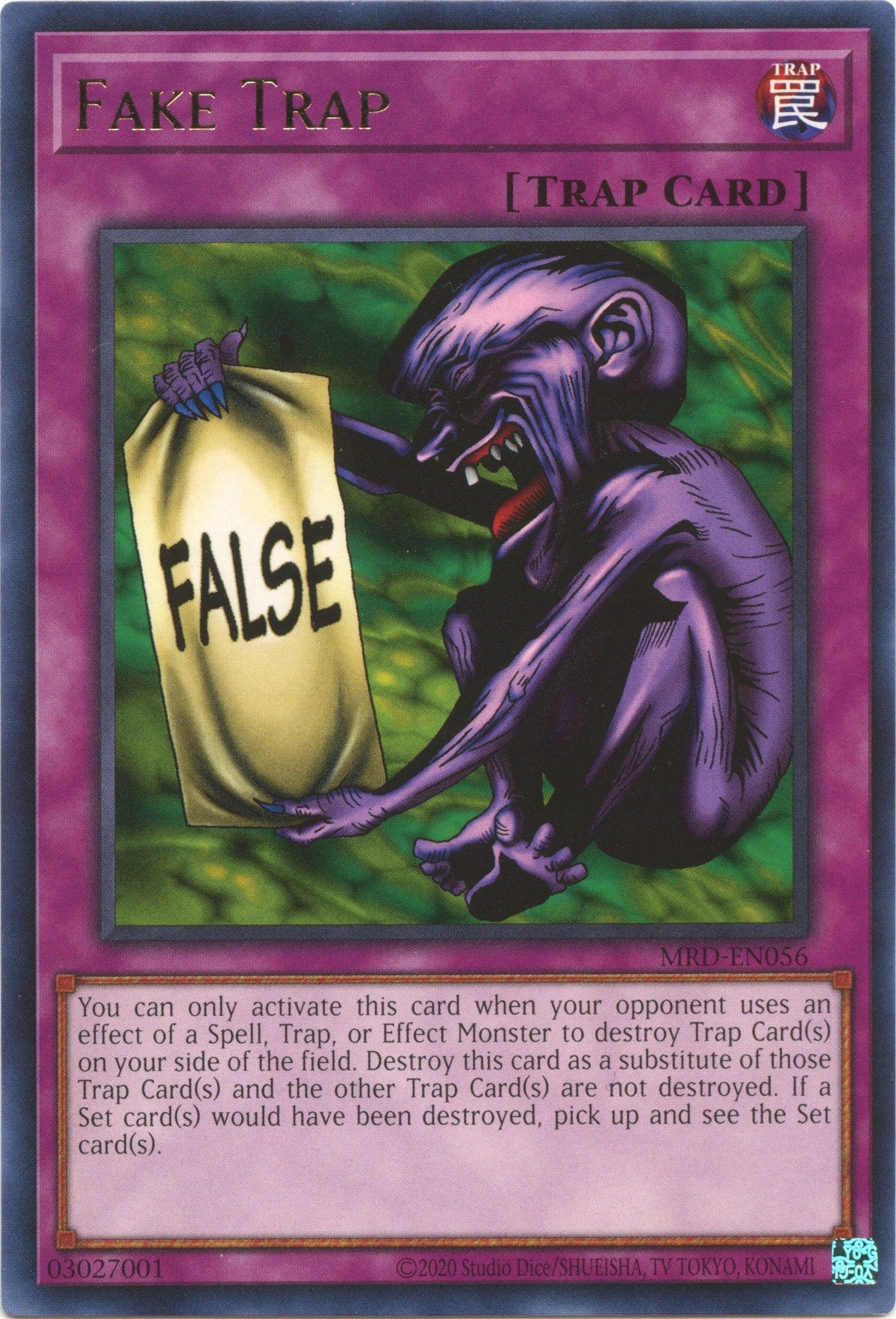 Image for Fake Trap (MRD-EN056) (Metal Raiders (25th Anniversary Edition)) - YuGiOh