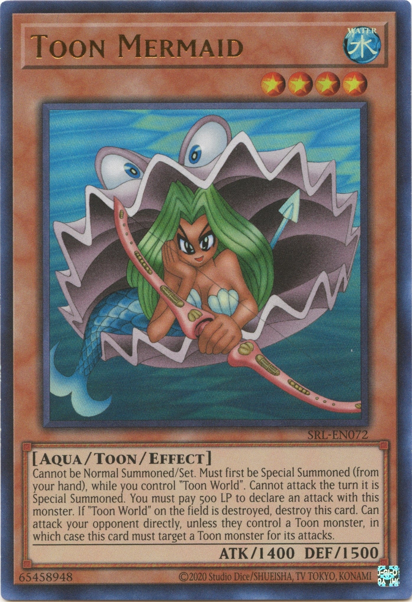 Image for Toon Mermaid (SRL-EN072) (Spell Ruler (25th Anniversary Edition)) - YuGiOh
