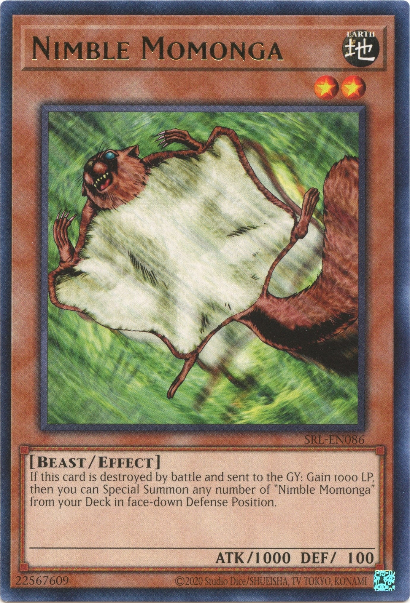 Image for Nimble Momonga (SRL-EN086) (SRL-EN) - YuGiOh