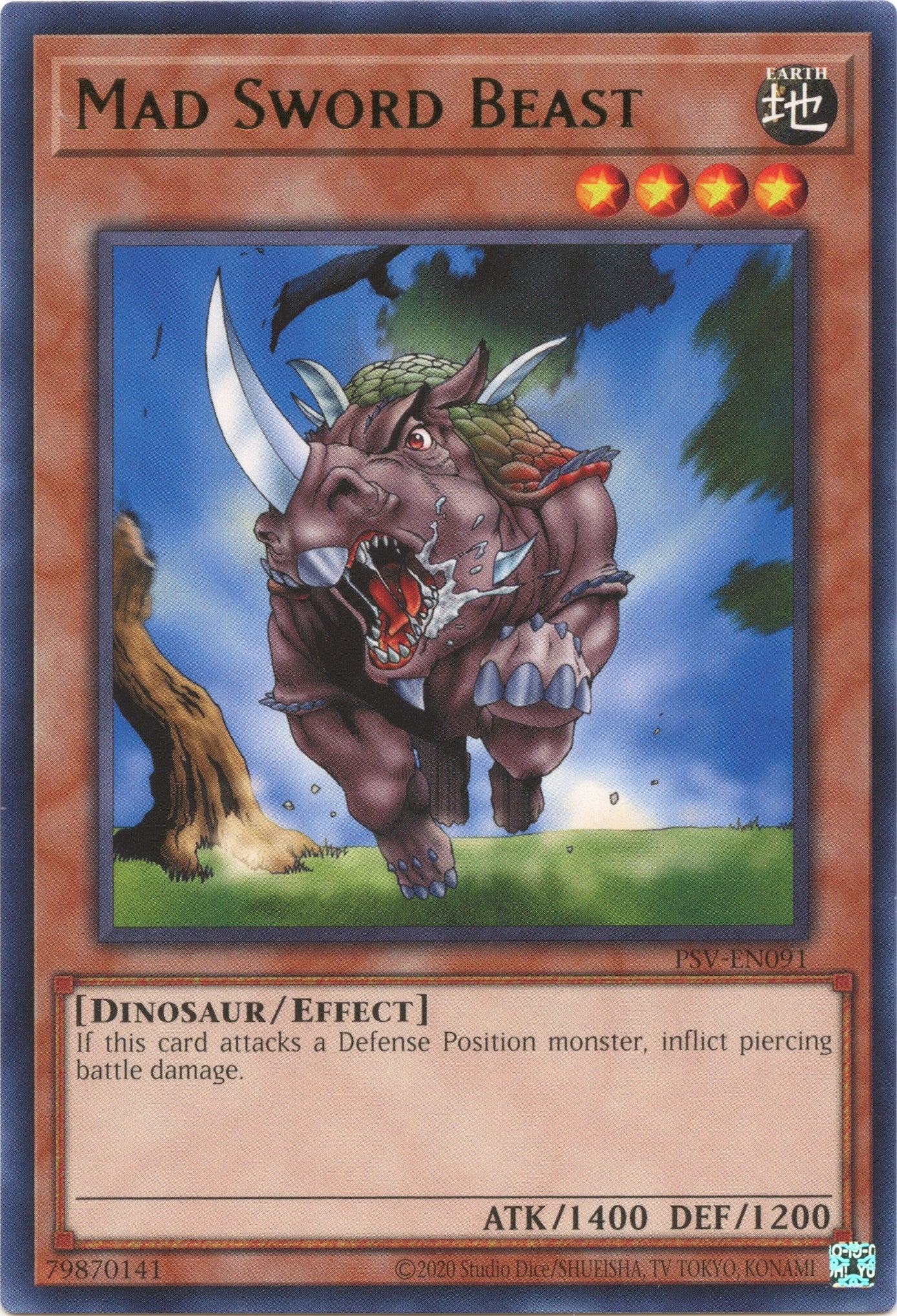 Image for Mad Sword Beast (PSV-EN091) (Pharaoh's Servant (25th Anniversary Edition)) - YuGiOh