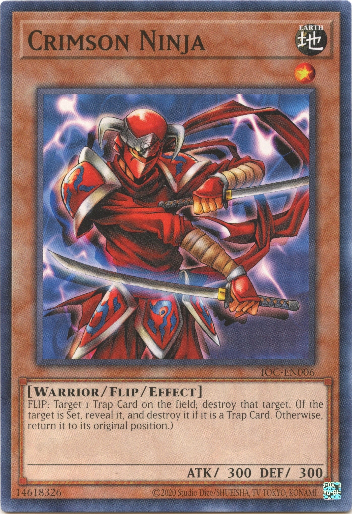 Image for Crimson Ninja (IOC-EN006) (Invasion of Chaos (25th Anniversary Edition)) - YuGiOh