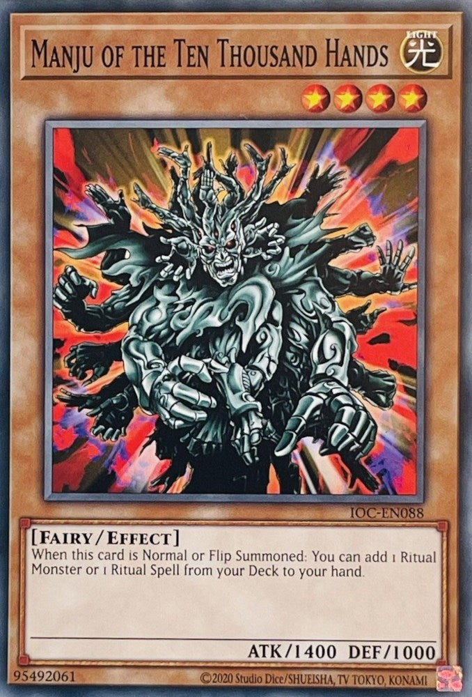 Image for Manju of the Ten Thousand Hands (IOC-EN088) (Invasion of Chaos (25th Anniversary Edition)) - YuGiOh