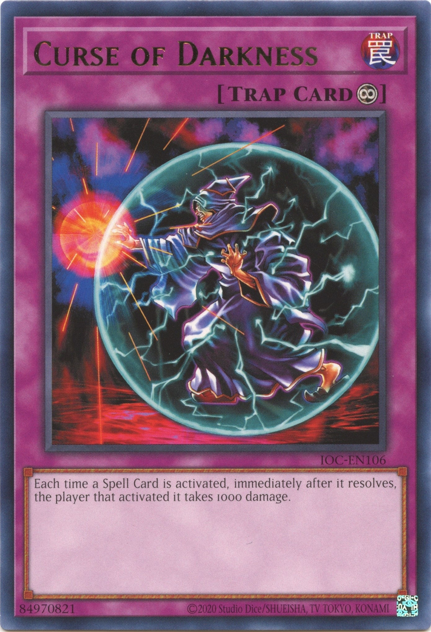 Image for Curse of Darkness (IOC-EN106) (Invasion of Chaos (25th Anniversary Edition)) - YuGiOh
