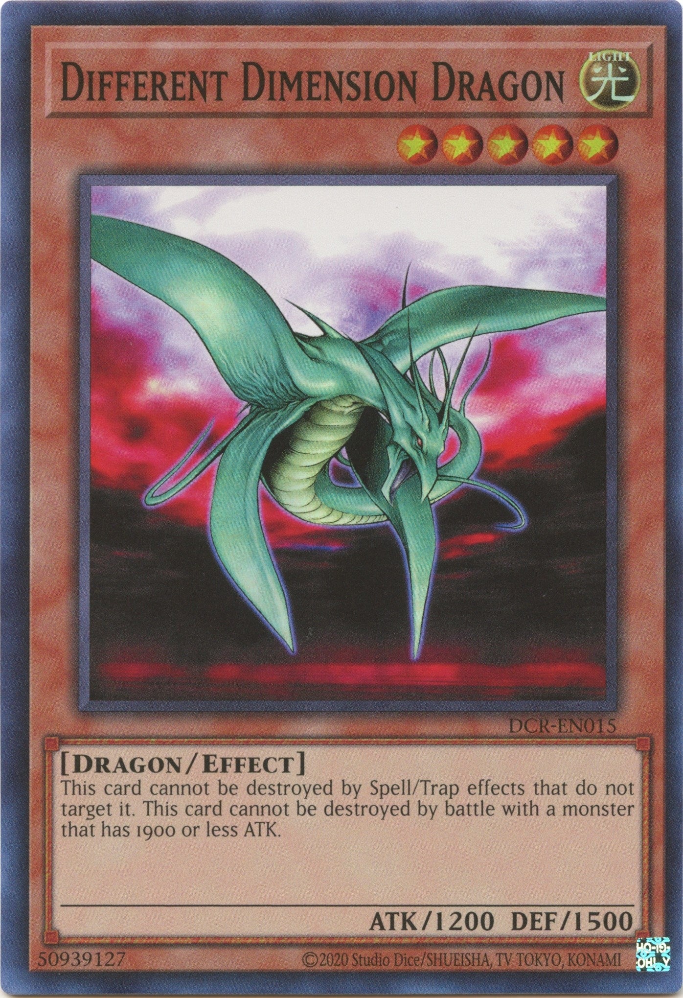 Image for Different Dimension Dragon (DCR-EN015) (DCR-EN) - YuGiOh