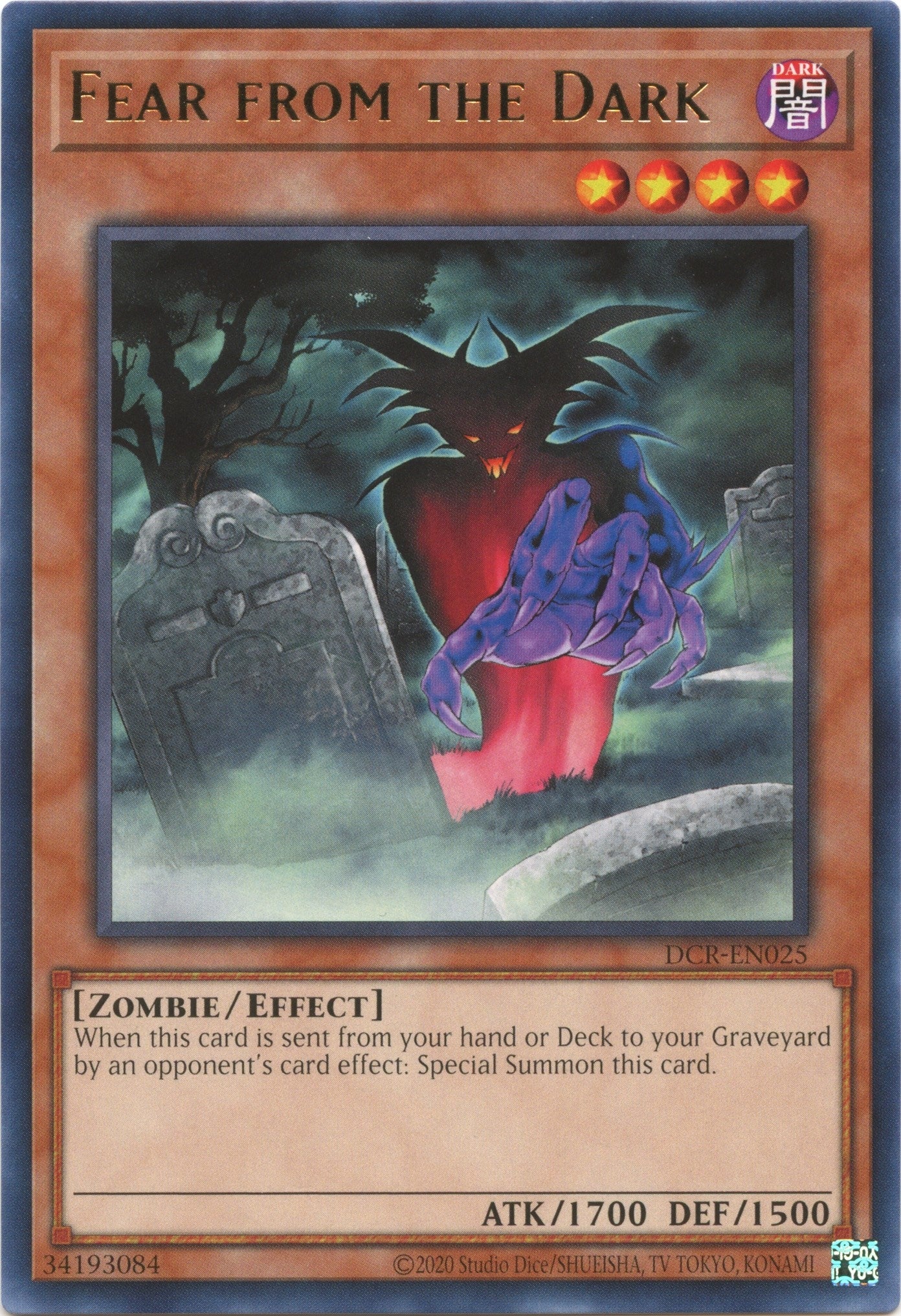Image for Fear from the Dark (DCR-EN025) (Dark Crisis (25th Anniversary Edition)) - YuGiOh