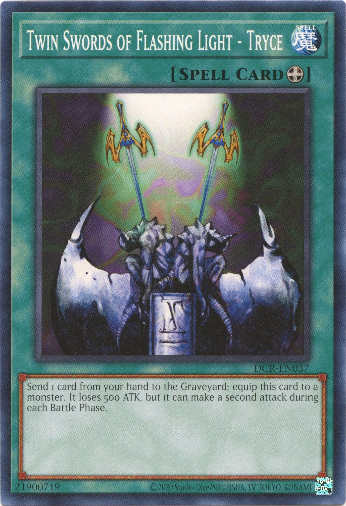 Image for Twin Swords of Flashing Light - Tryce (DCR-EN037) (Dark Crisis (25th Anniversary Edition)) - YuGiOh