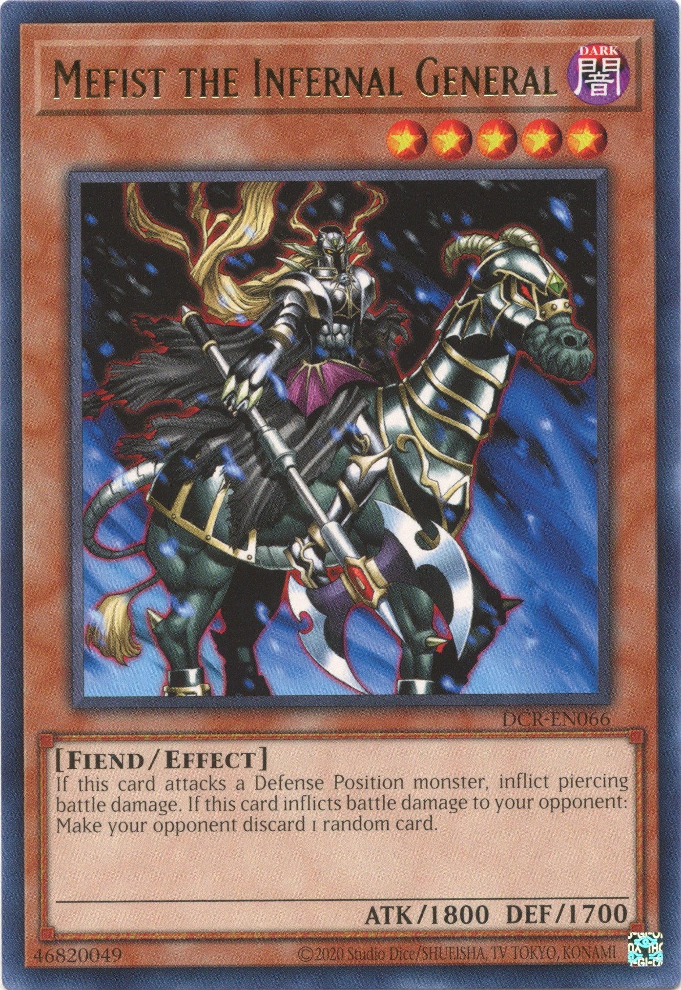 Image for Mefist the Infernal General (DCR-EN066) (Dark Crisis (25th Anniversary Edition)) - YuGiOh