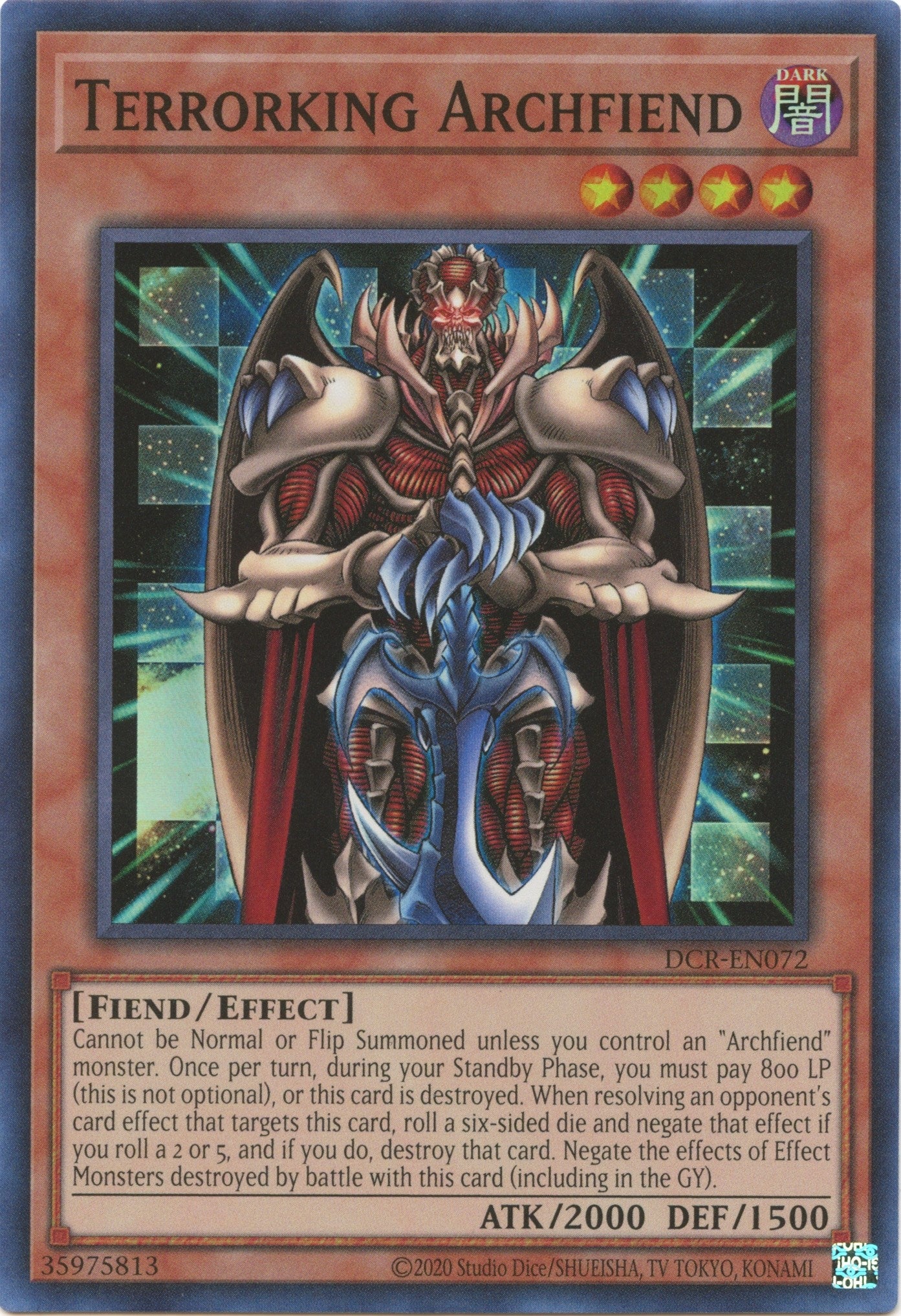 Image for Terrorking Archfiend (DCR-EN072) (DCR-EN) - YuGiOh